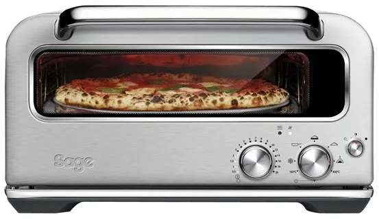 Sage SPZ820BSS4EEU1 the Smart Oven Pizzaiolo - pizzauuni - harjattu ruostumaton teräs